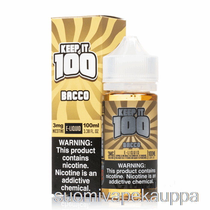 Vape Box Bacco - Säilytä Se 100 - 100ml 6mg